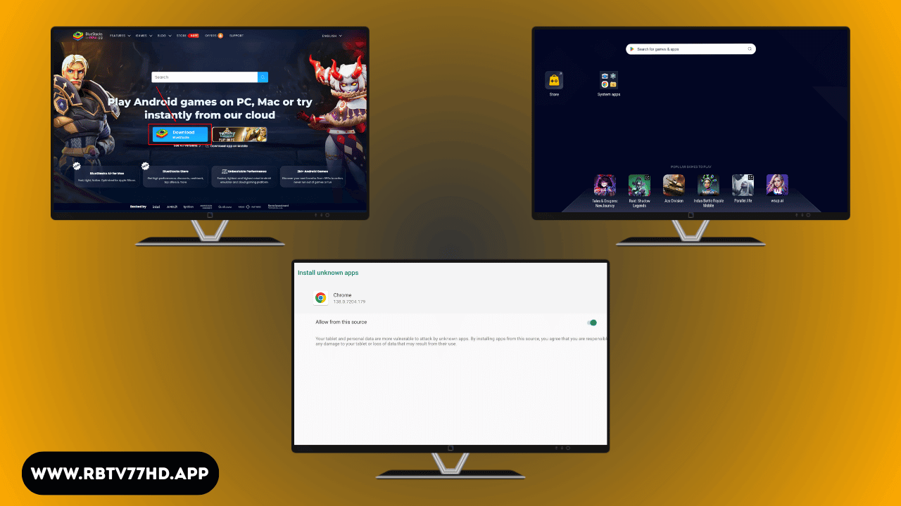 Installing Through BlueStacks Emulator Method (1)