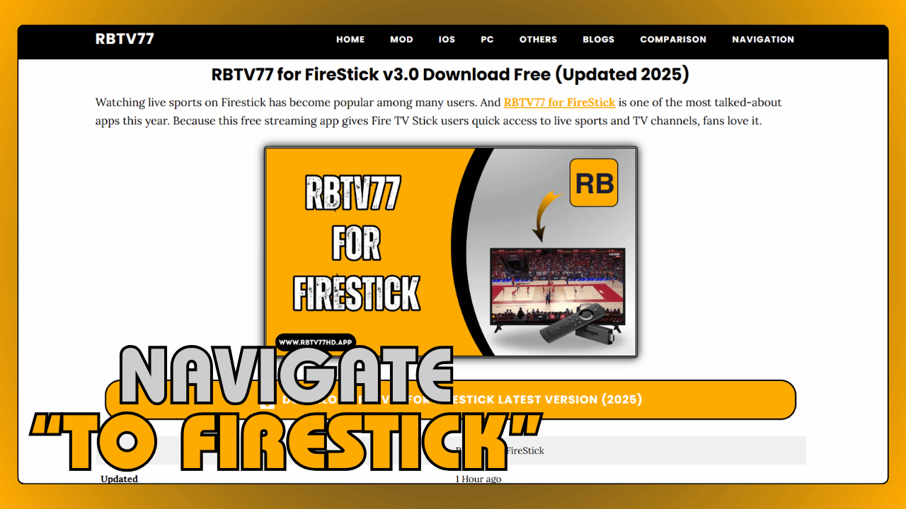 Navigate to FireStick Section