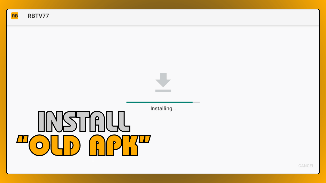 Install Old APK