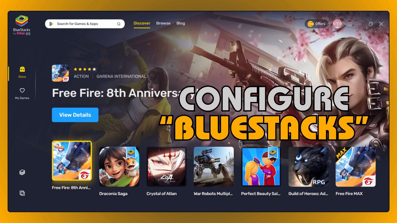 Launch BlueStacks and Configure Settings
