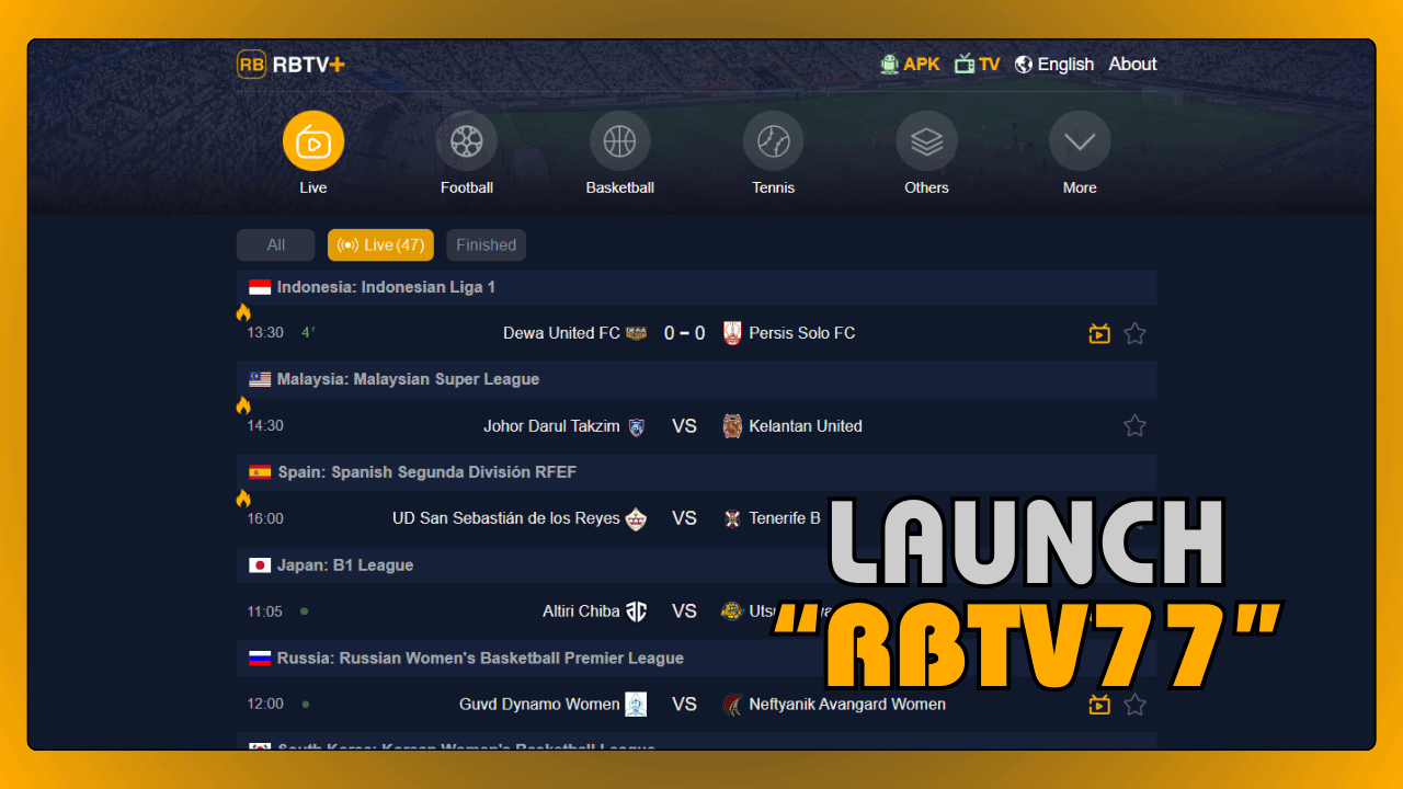 Launch RBTV77 and Test Functionality